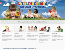 Tablet Screenshot of littleblessingsacademy.com